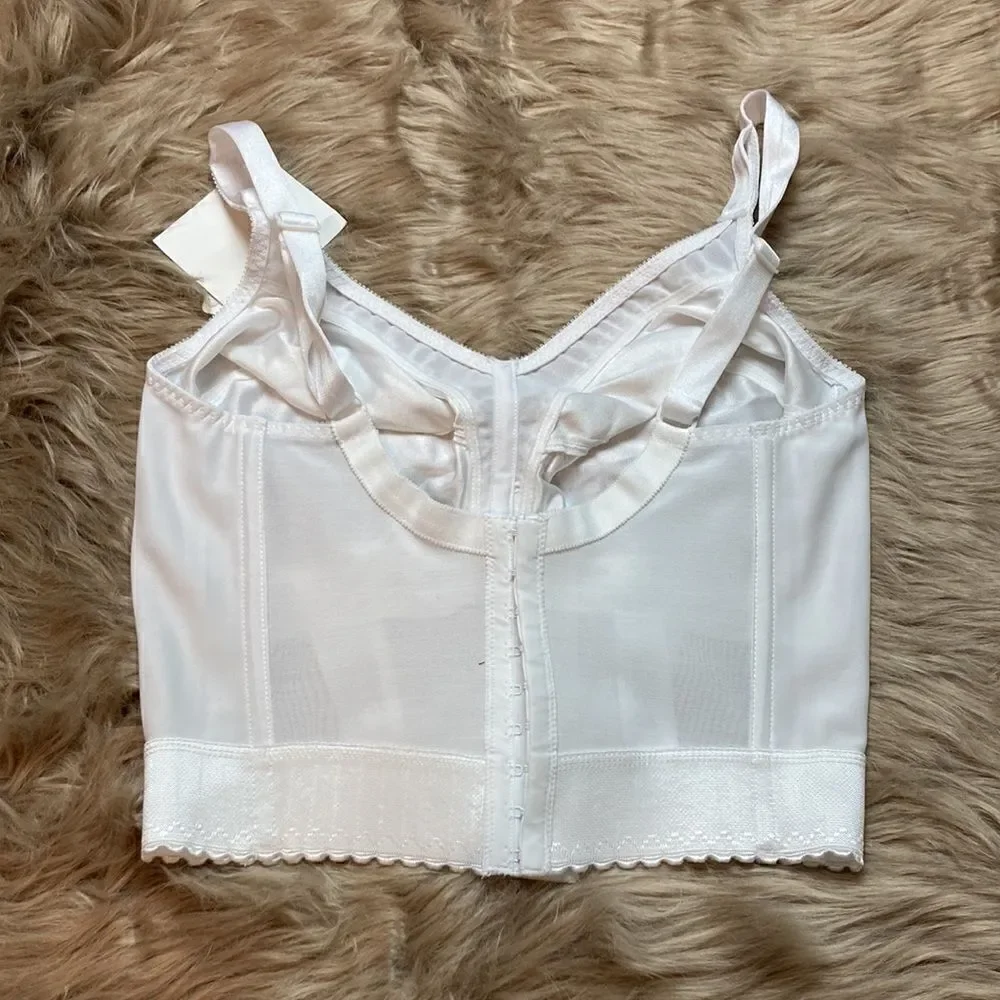 Carnival Full Figure 3/4 Longline Bra 710/720 Bustier Unlined V-neck